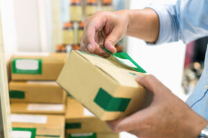 labeling a box of medications